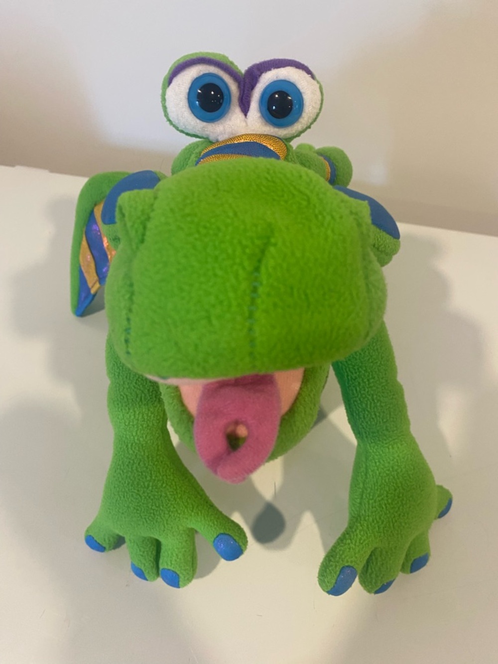 Melissa & Doug Smoulder Dragon Puppet SML Doofy Dragon Plush Hand Puppet w Rod